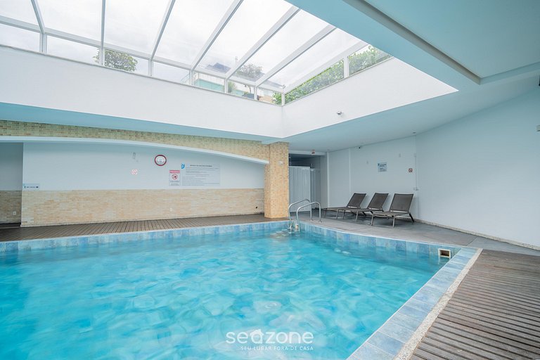 Apt pé na areia vista deslumbrante Santinho ASR204