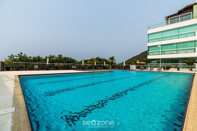 Apt pé na areia vista deslumbrante Santinho ASR204