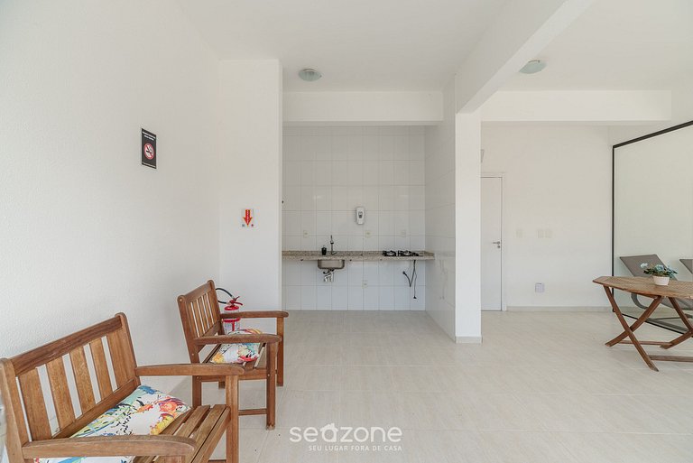 Apto con barbacoa en edificio con piscina ROH0304