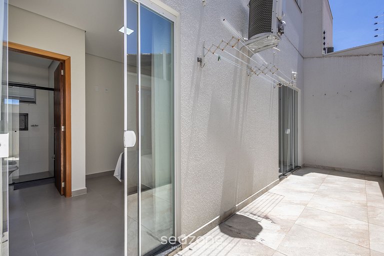 Apto con parrilla a 100 m de la playa MBU0102