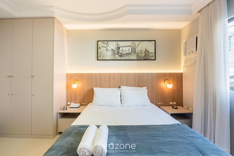 Apto c/ 3Q e churrasqueira a 400m da Praia PRS0101