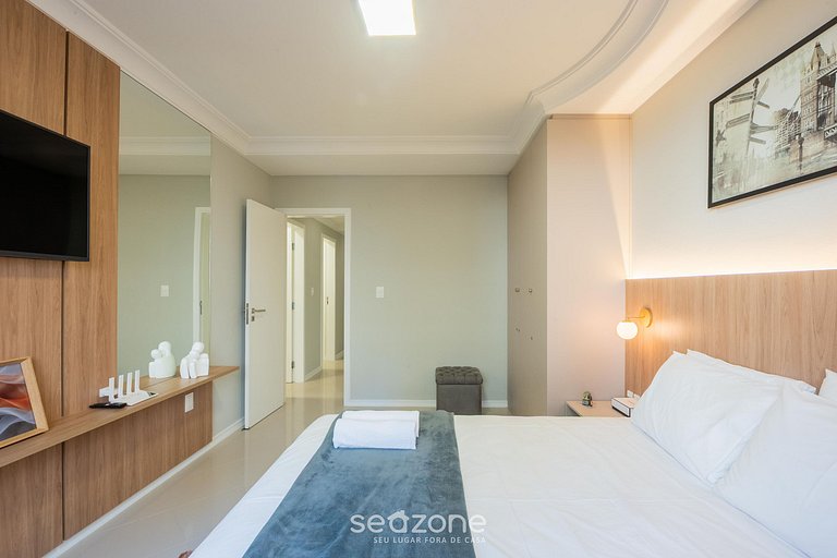 Apto c/ 3Q e churrasqueira a 400m da Praia PRS0101