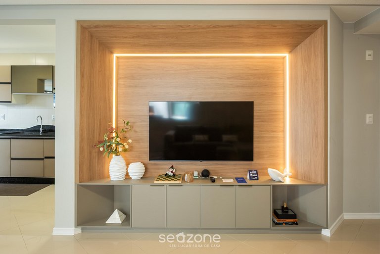 Apto c/ 3Q e churrasqueira a 400m da Praia PRS0101