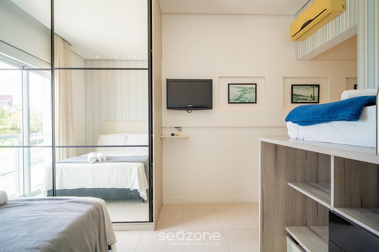 Apto Vista Mar em Condo Pé na Areia ASR0201