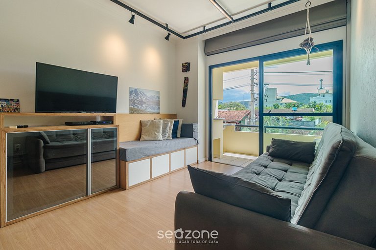 Apto c/ churrasq. a 650m da Lagoa RUH0109