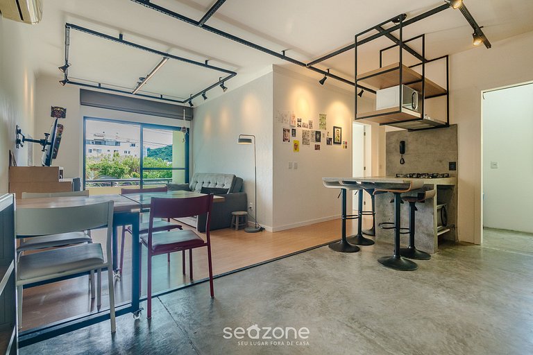 Apto c/ churrasq. a 650m da Lagoa RUH0109