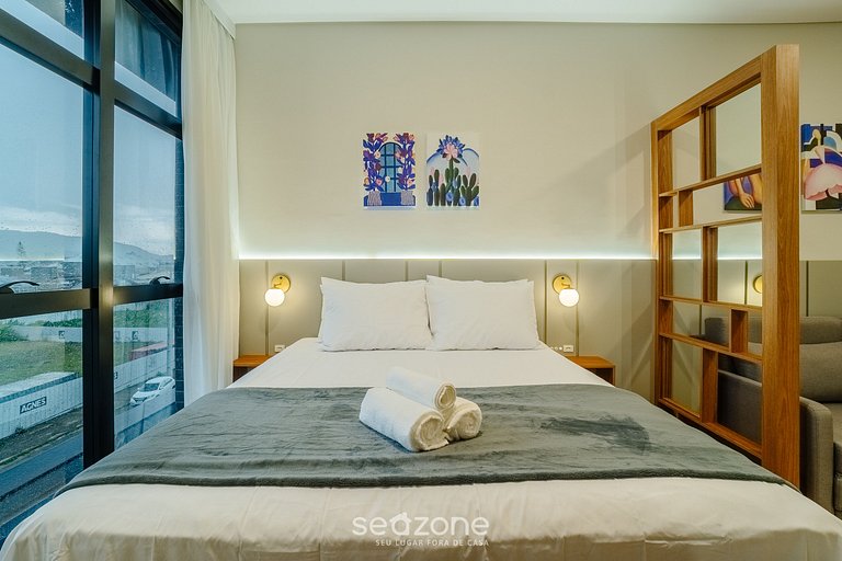 Estúdio em prédio a 550 m da Praia LDU0213