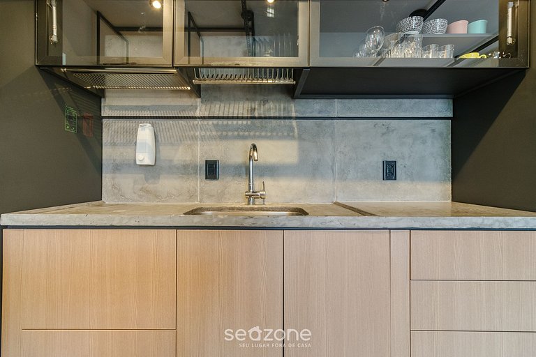 Apto c/ churrasq. a 650m da Lagoa RUH0109