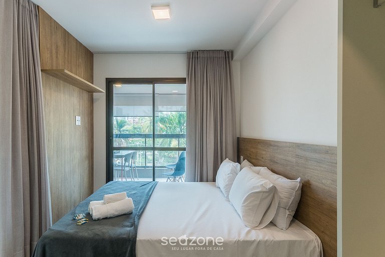 Apto c/ balcón a 290 m de la Playa HOA0308