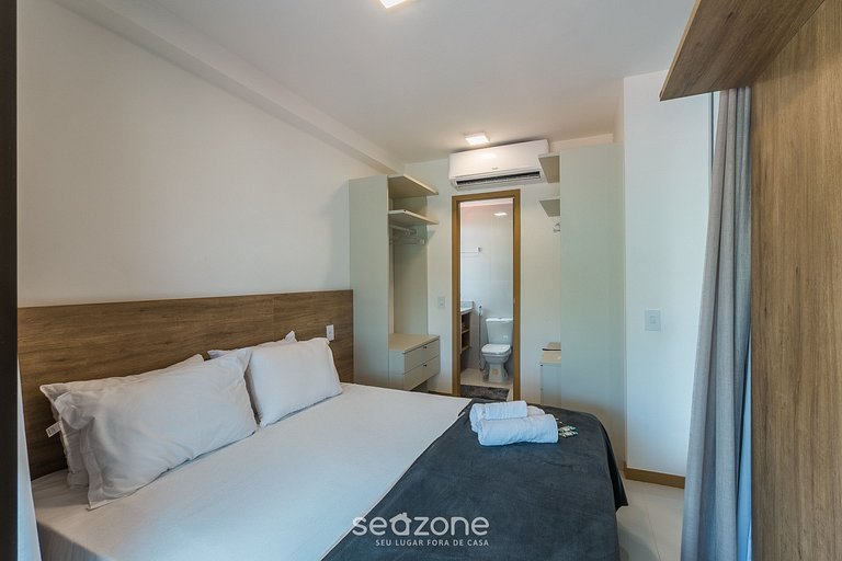 Apto c/ varanda a 290 m da Praia, Salvador HOA0308