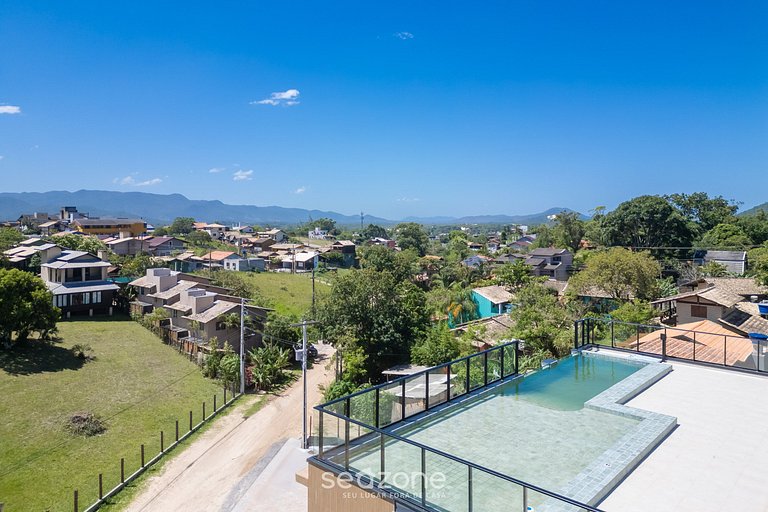 Studio em prédio c/ piscina e rooftop RSO0043