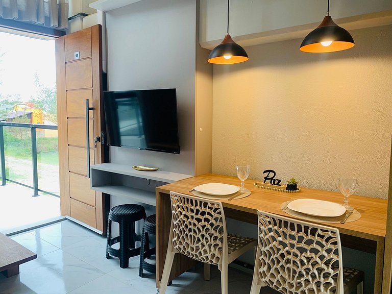 Loft Moderno c/Varanda a 50m da Praia PLO0001