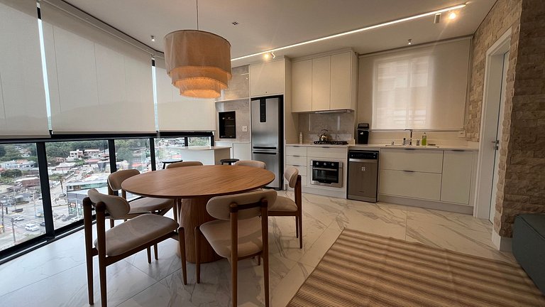 Apto con área gourmet a 300 m de la playa MTR1002