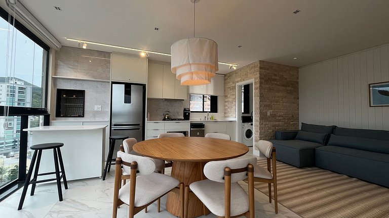 Apto con área gourmet a 300 m de la playa MTR1002