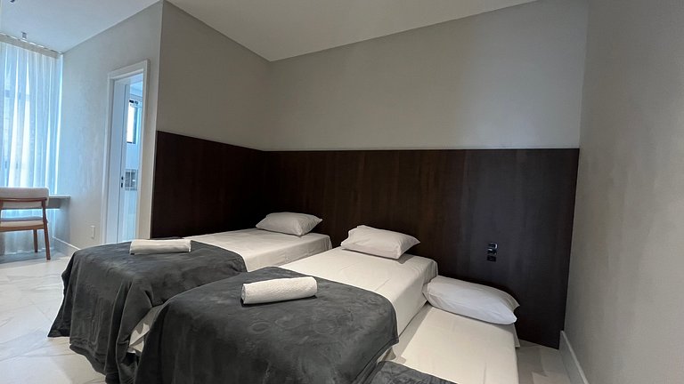 Apto con área gourmet a 300 m de la playa MTR1002