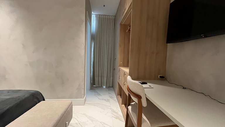 Apto con área gourmet a 300 m de la playa MTR1002