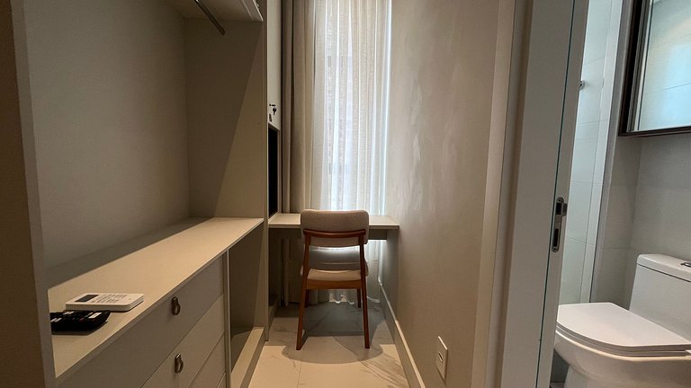 Apto con área gourmet a 300 m de la playa MTR1002