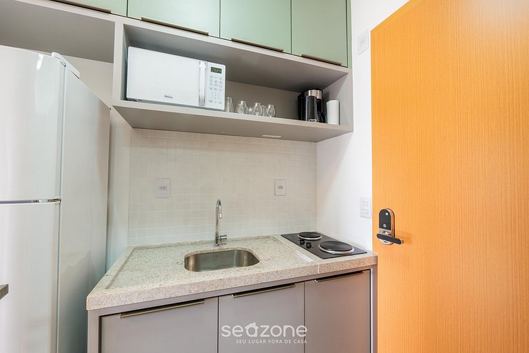 Studio c/ vista mar a passos da Praia SAA0421