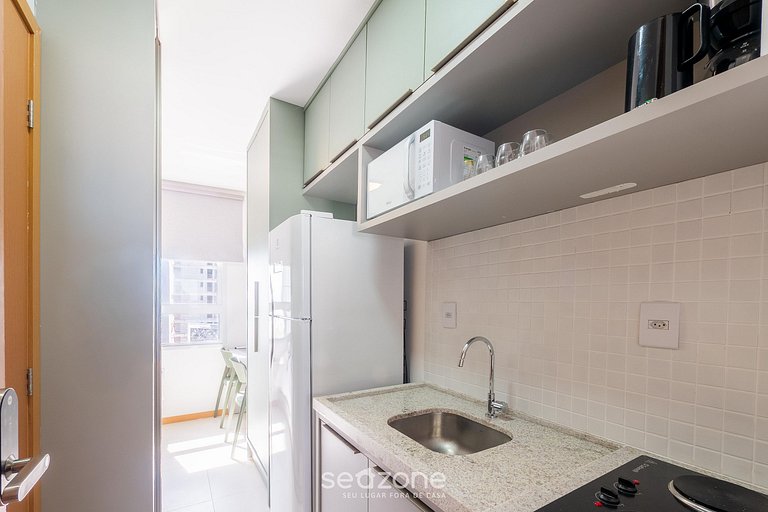 Studio c/ vista mar a passos da Praia SAA0421