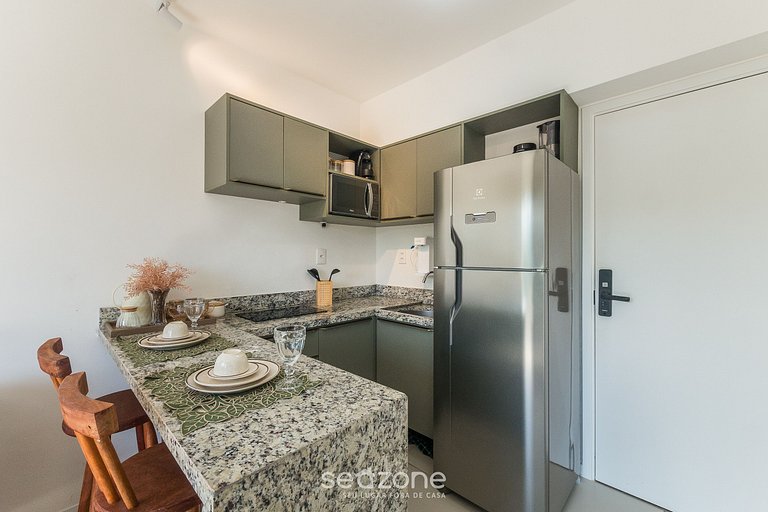 Apto, 400 m del mar c/ piscina en el edif. BLB0402