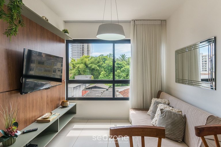 Apto, 400 m del mar c/ piscina en el edif. BLB0402