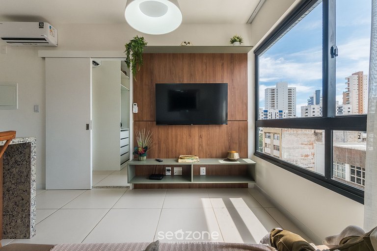 Apto, 400 m del mar c/ piscina en el edif. BLB0402