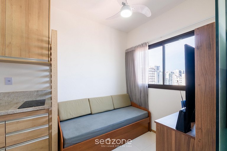 Apto em prédio c/ piscina a 500m da Praia HPA0905