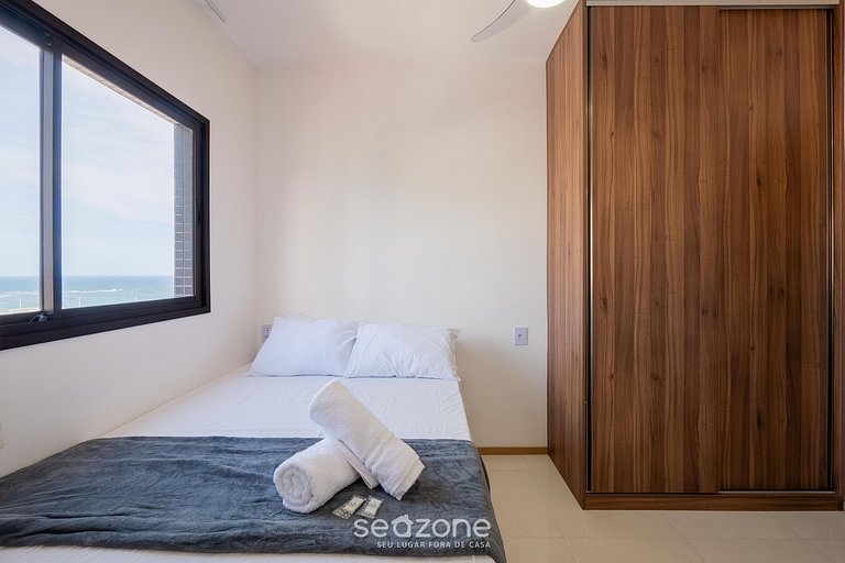 Apto em prédio c/ piscina a 500m da Praia HPA0905