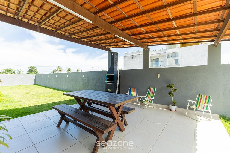 Casa c/ Churrasqueira em Frente à Praia TNN5311