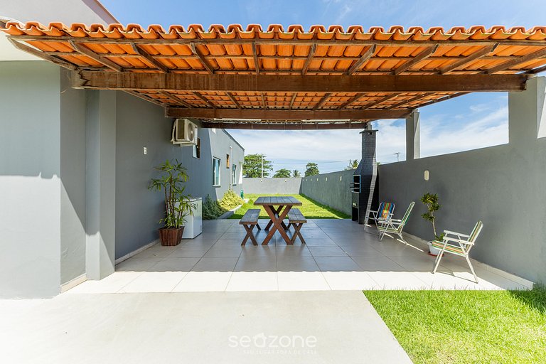 Casa c/ Churrasqueira em Frente à Praia LBRA0011