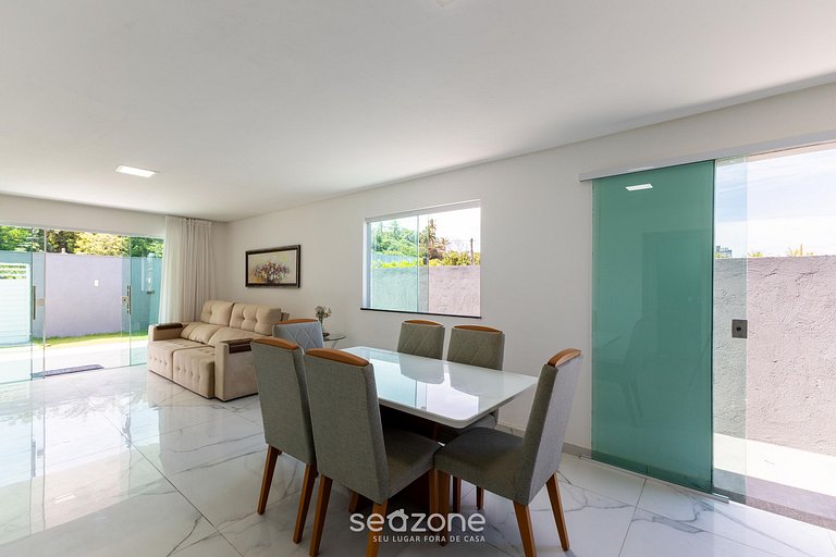 Casa c/ Churrasqueira em Frente à Praia LBRA0011