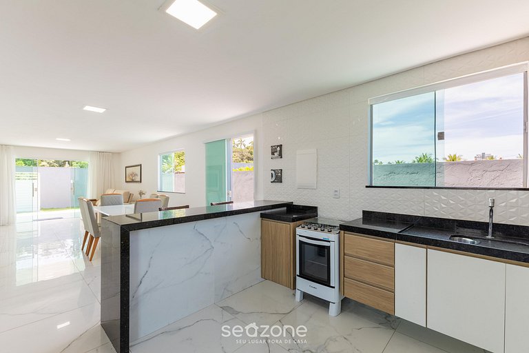 Casa c/ Churrasqueira em Frente à Praia LBRA0011