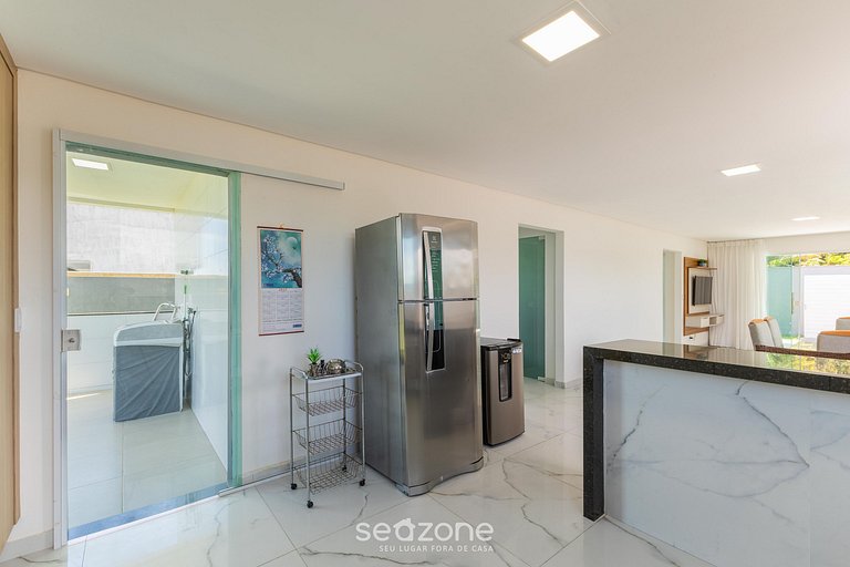 Casa c/ Churrasqueira em Frente à Praia LBRA0011