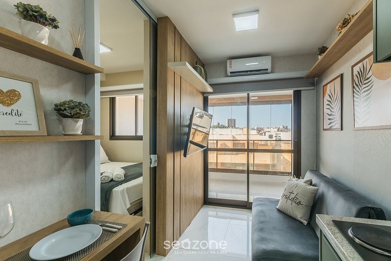 Apto c/ balcón a 750 m del mar SMT0518