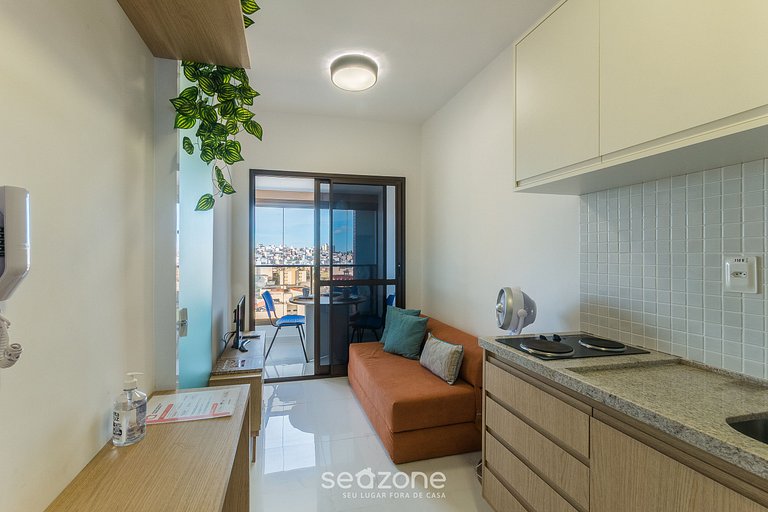 Apto en Cond. c/ Piscina 750 m de la Playa SMT1020