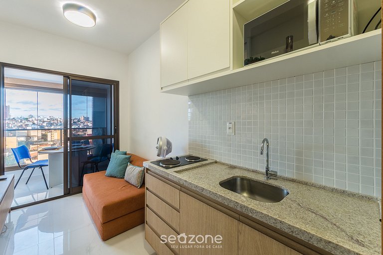 Apto en Cond. c/ Piscina 750 m de la Playa SMT1020