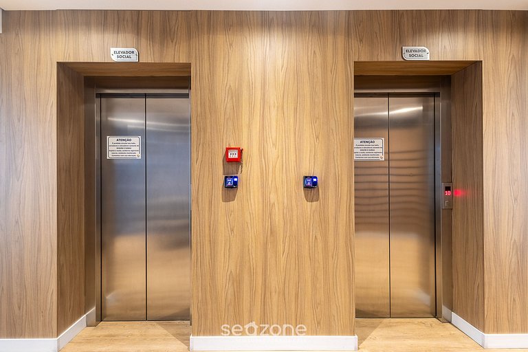 Apto Vista Parcial Mar 130 m da Praia AVR1504