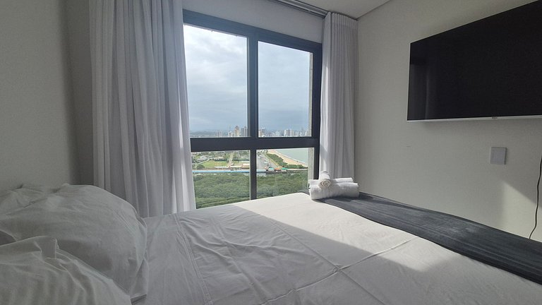 Apto Vista Parcial Mar 130 m da Praia AVR1504