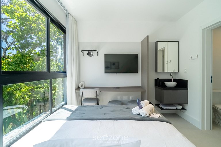 Studio c/ rooftop e piscina na Lagoa LST0021