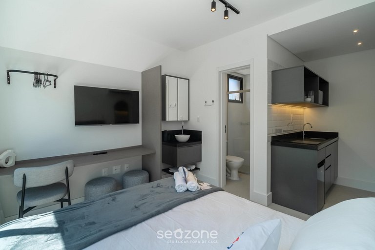 Studio c/ rooftop e piscina na Lagoa LST0021