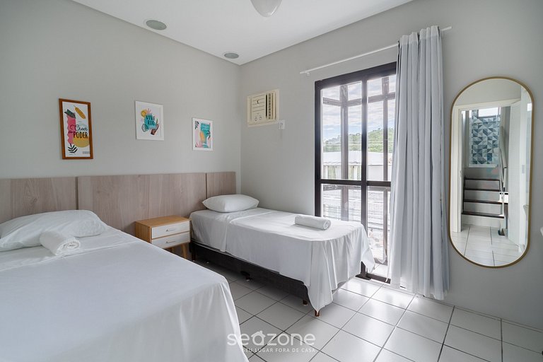 Apt 2Q c/ Acesso direto à Praia Floripa - CRVA0007