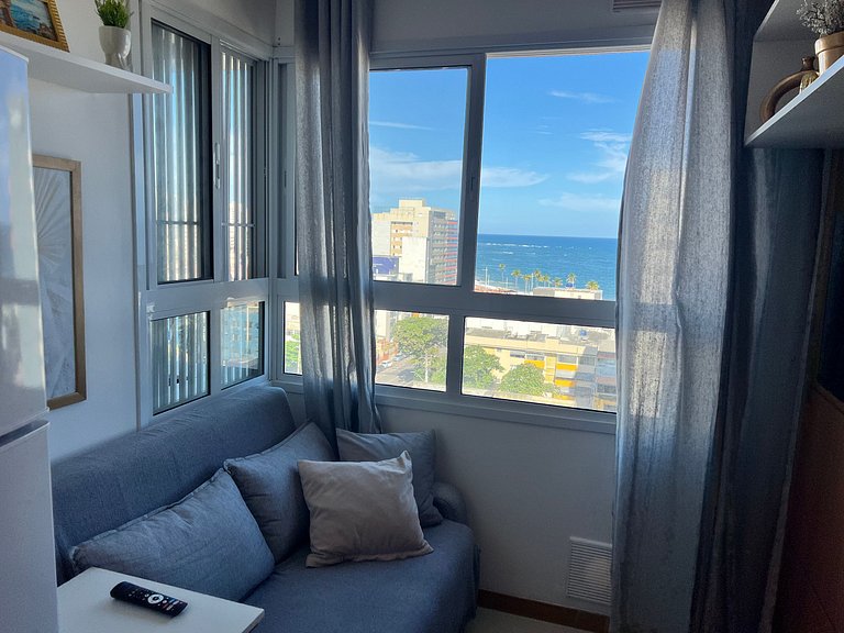 Apto vista mar a 160m da Praia - SAA0907