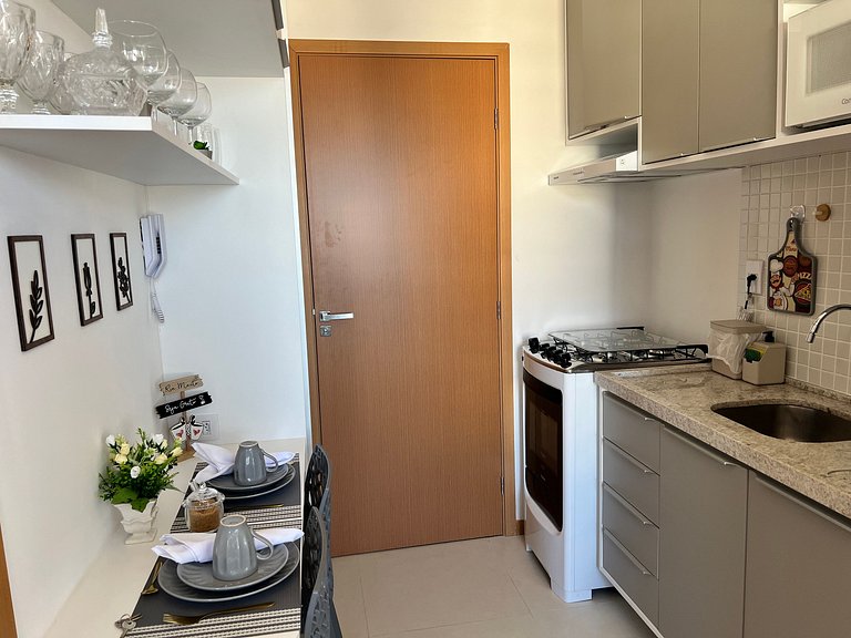 Apto vista mar a 160m da Praia - SAA0907