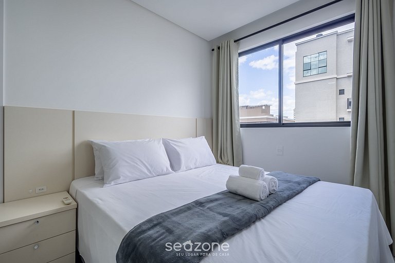 Apto c/ churrasqueira a 500m da praia STW1406