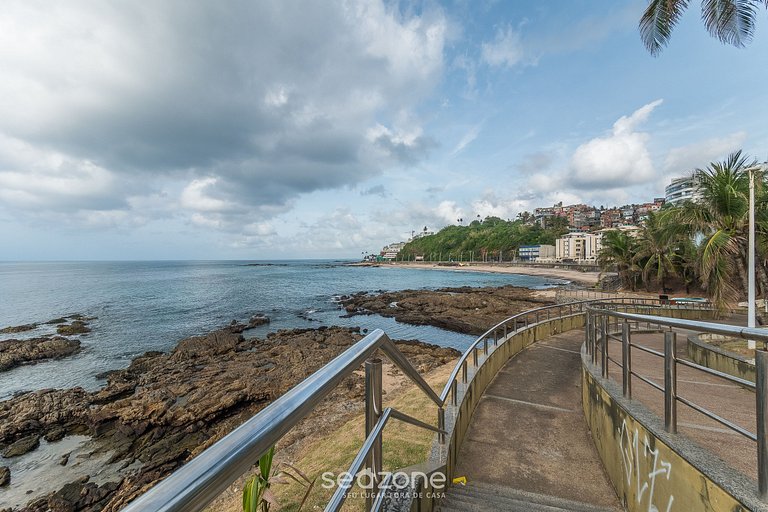 Apto com vista mar a 100m da praia EIA0409