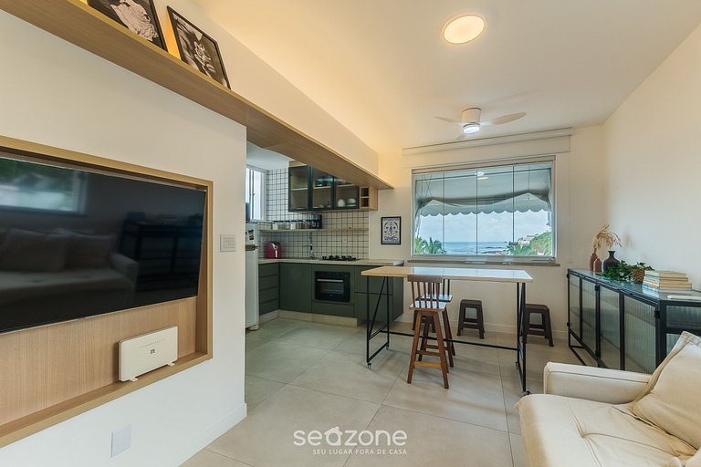 Apto com vista mar a 100m da praia EIA0409