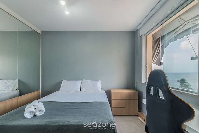 Apto com vista mar a 100m da praia EIA0409