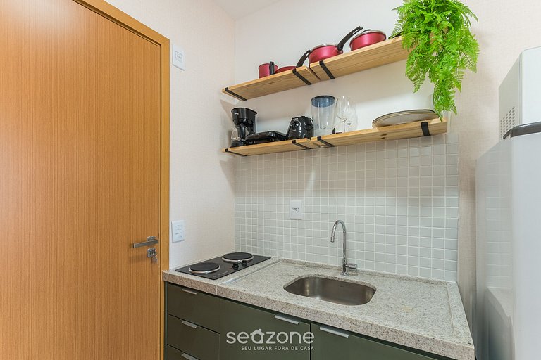 Studio c/ vista mar a 160m da orla - SAA0922