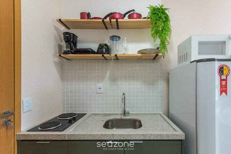 Studio c/ vista mar a 160m da orla - SAA0922