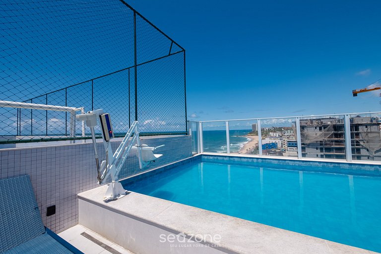 Studio c/ vista mar a 160m da orla - SAA0922